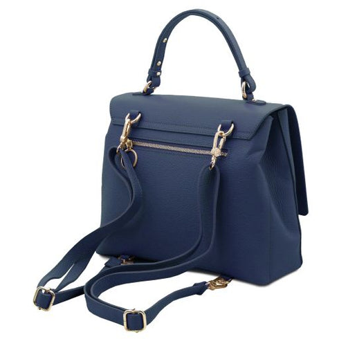 Silene - Leather convertible backpack handbag